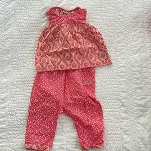 Toddler summer pant and tank set
